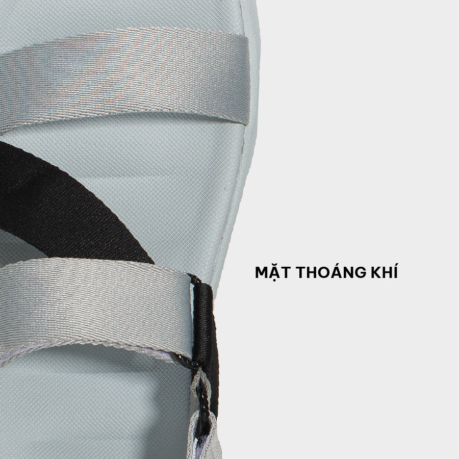 Sandals F6 sport đế xám phối quai đen