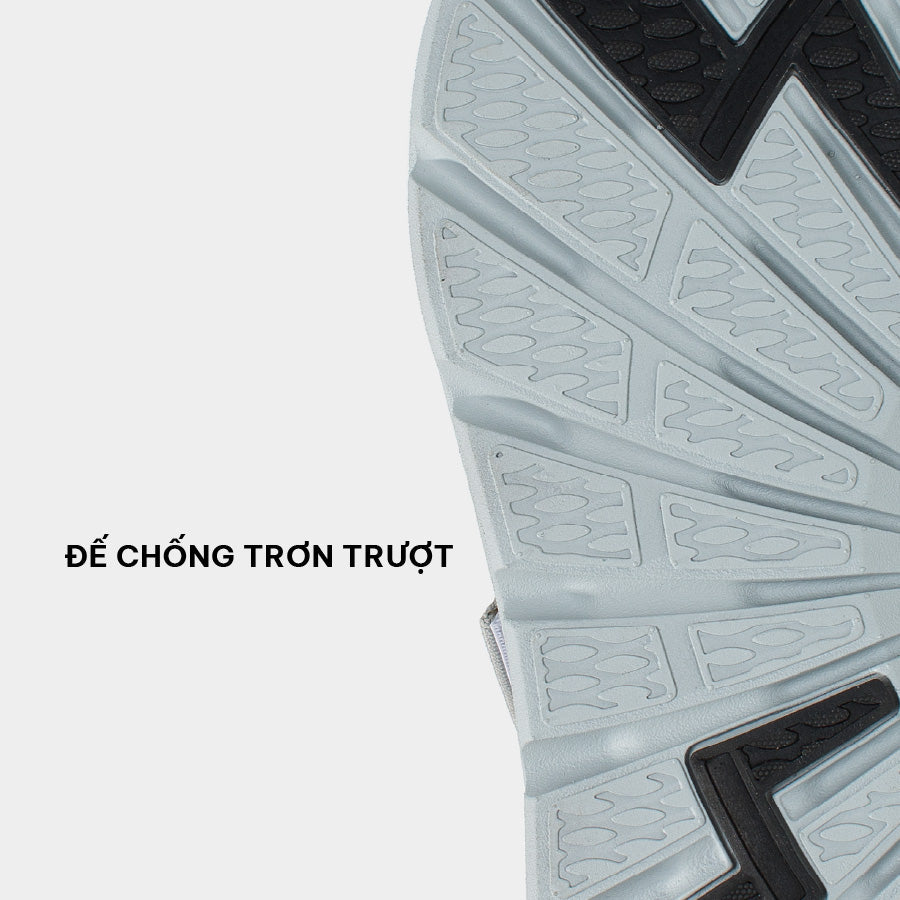 Sandals F6 sport đế xám phối quai xanh da trời