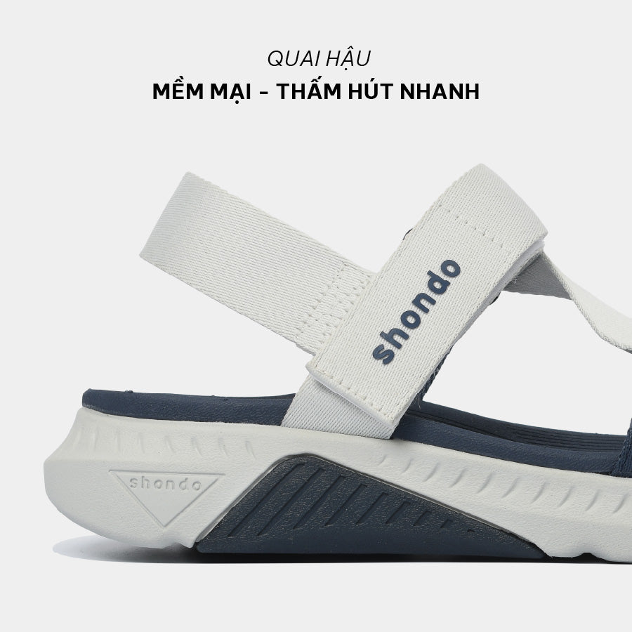 Sandal nam nữ F7R xám rêu xanh dương
