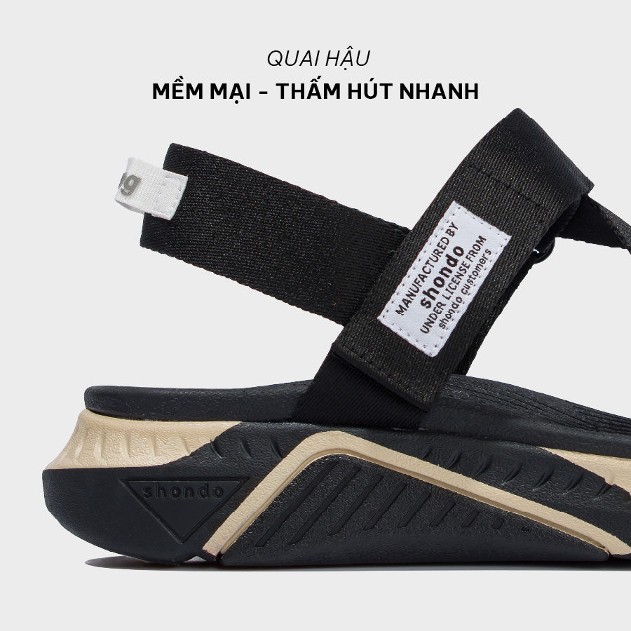 Sandals F7 racing đen be