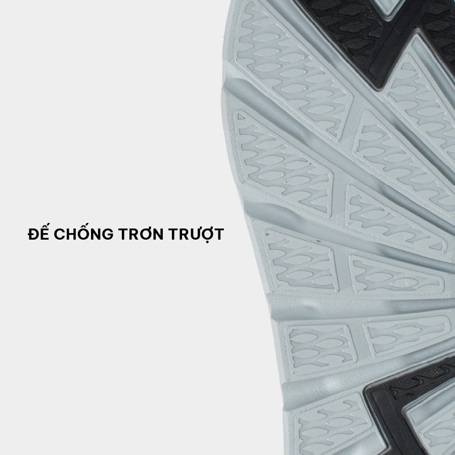 Sandals F6 sport đế xám phối quai đen