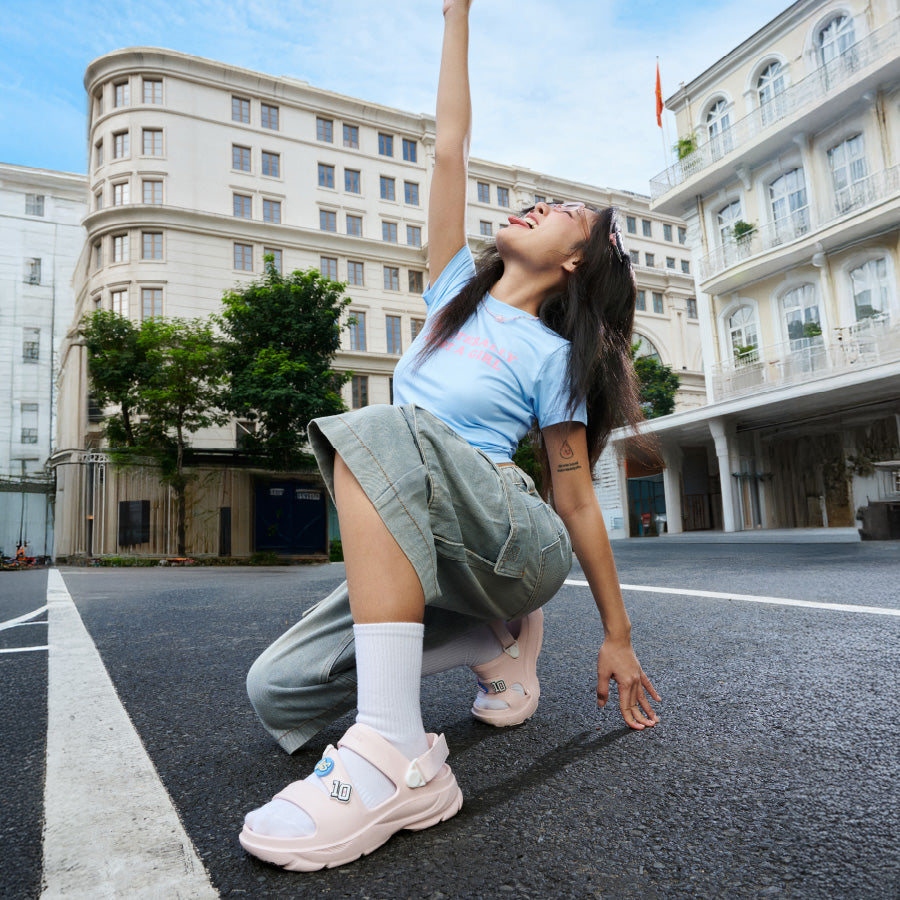 Sandal FX nhựa đúc đi mưa hồng