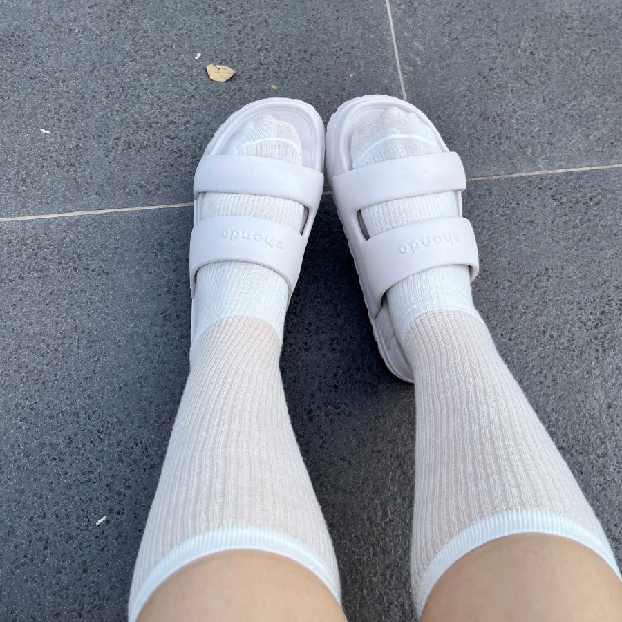 Dép bánh mì Trendy 4 quai nhựa tím