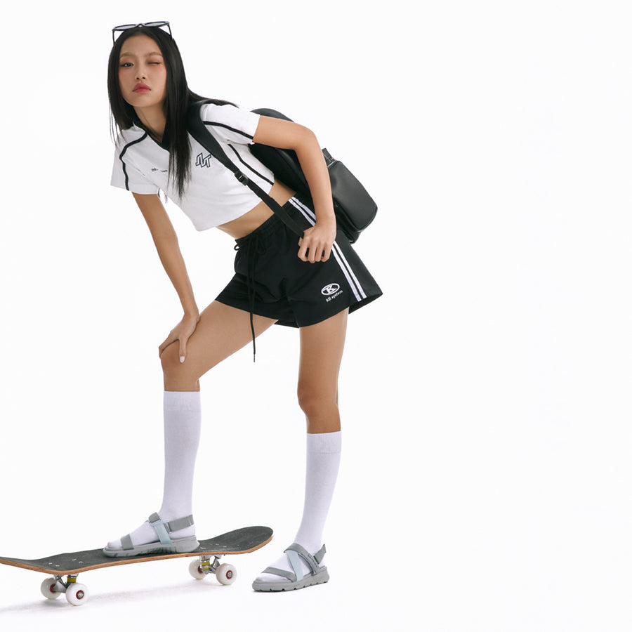 Sandals F6 sport đế xám phối quai xanh da trời