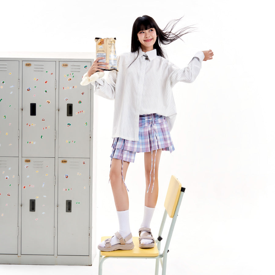 Sandal nữ F8M nâu