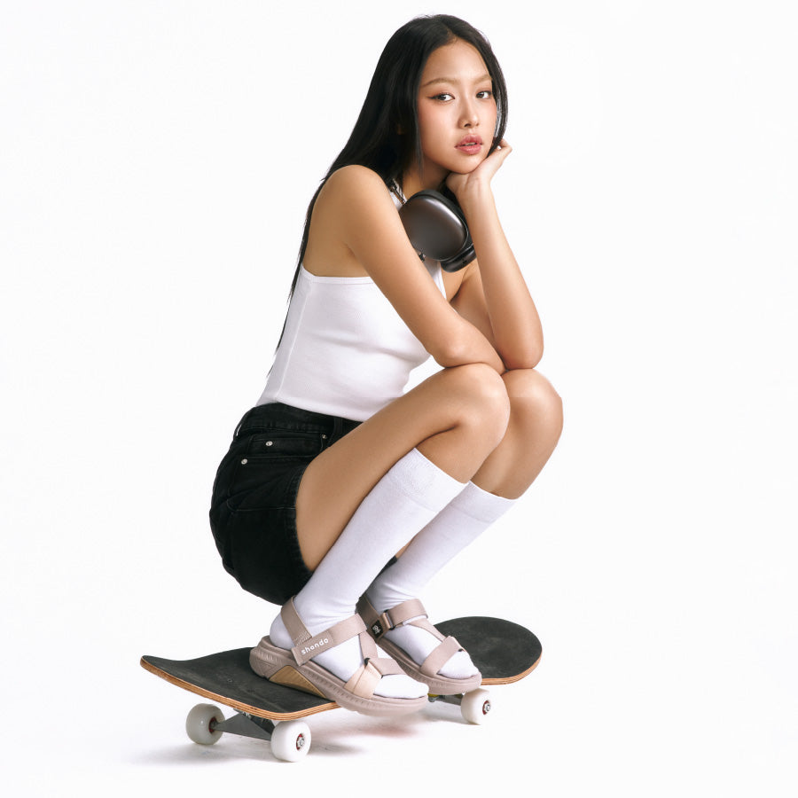 Sandal nữ F7R nâu hồng