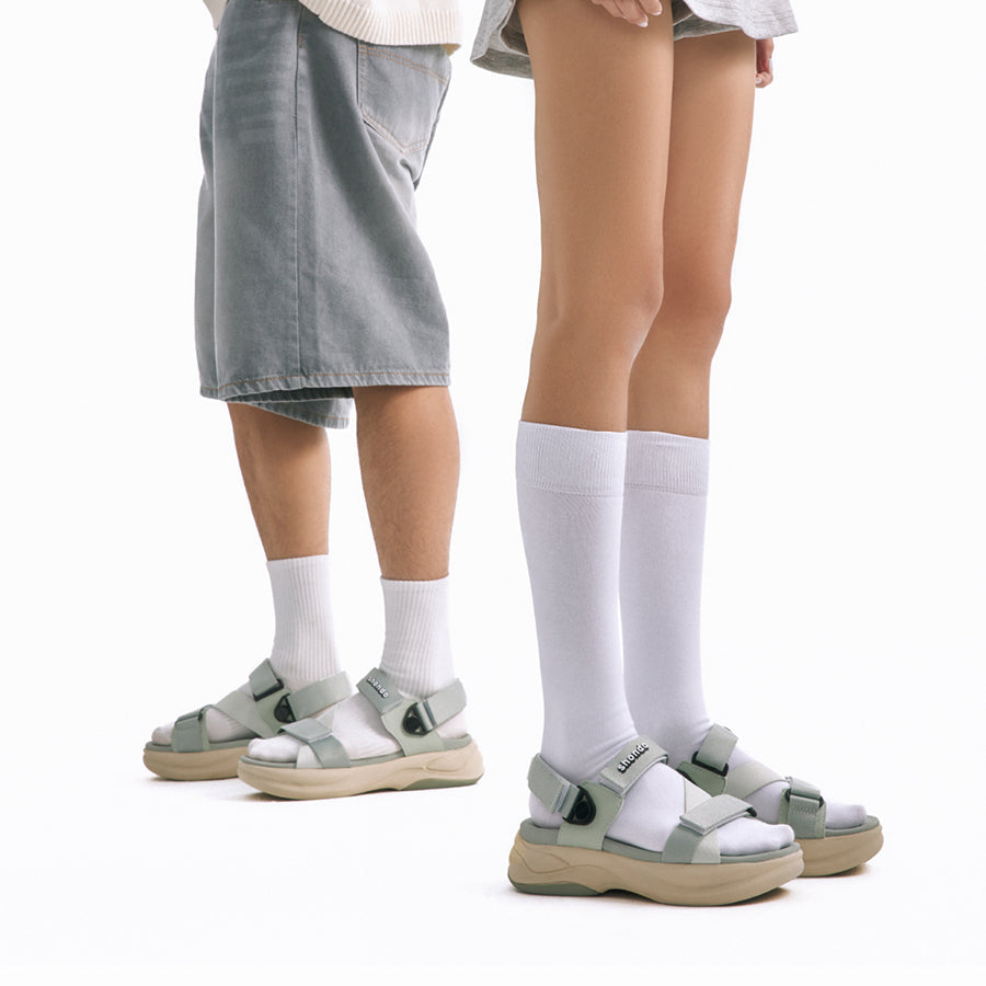 Sandal nam nữ F8B quai xoay xanh mint