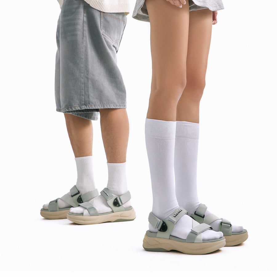 Sandal nam nữ F8B quai xoay xanh mint