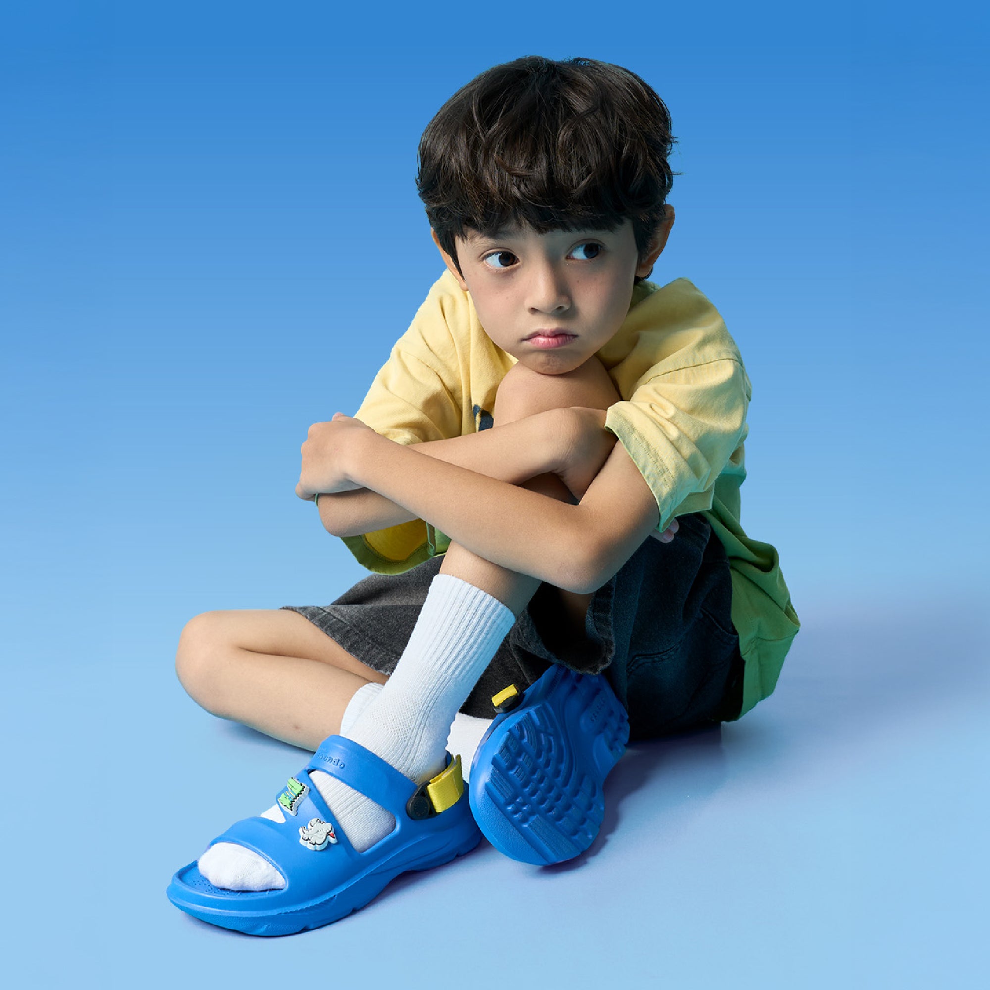 Sandal FX bé trai nhựa đúc xanh dương
