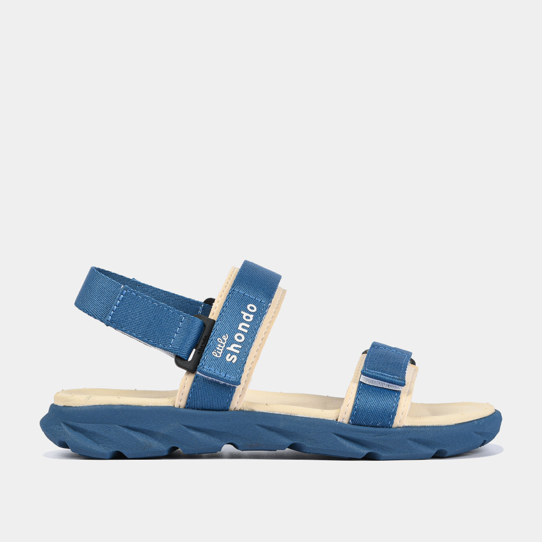 Sandals little F6S quai xanh dương be