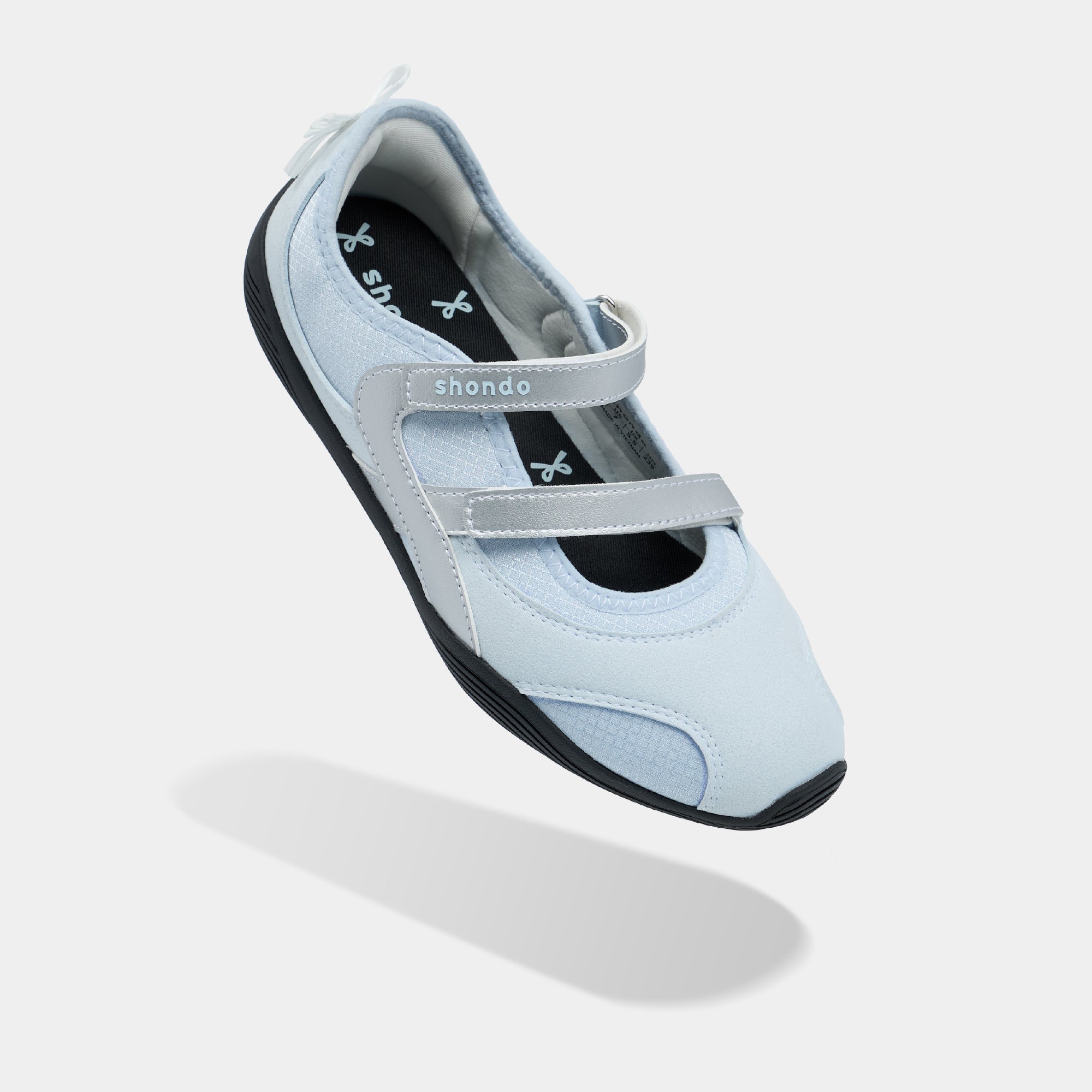 Giày Sneaker Ballet Minie Phối Nơ Nữ Xanh Dương