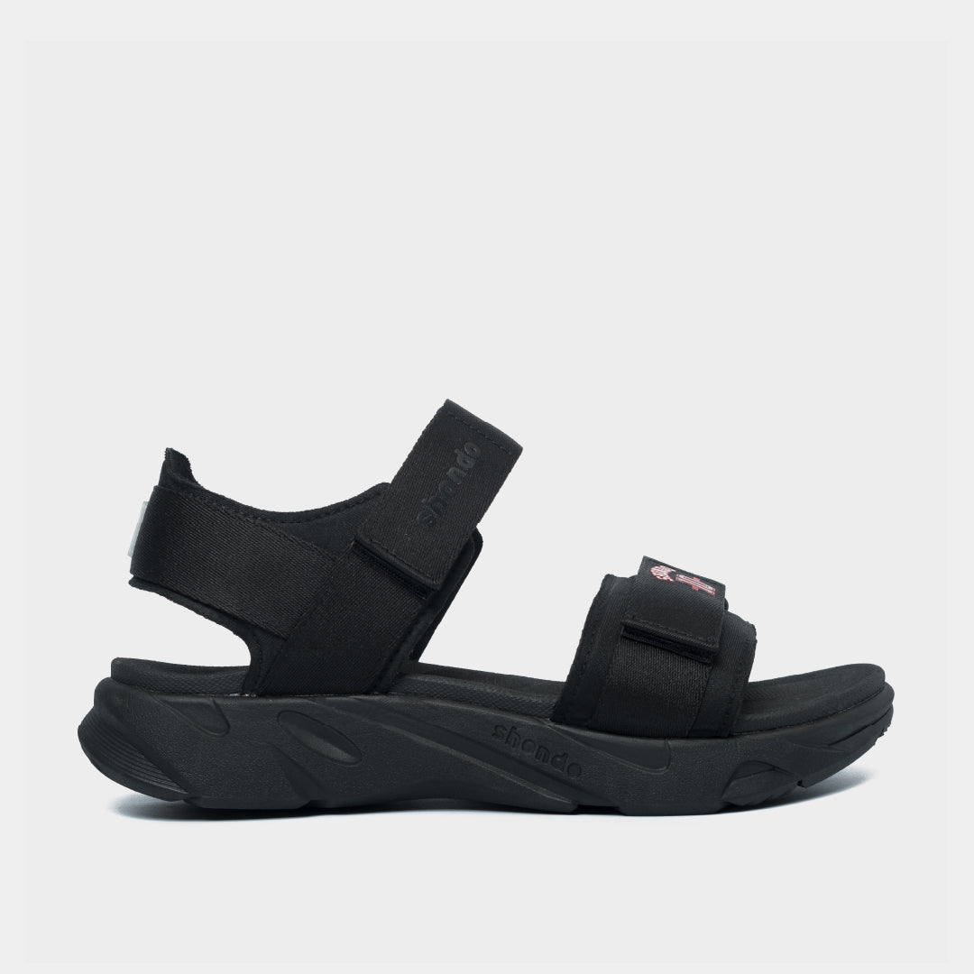 Sandal F8M thun họa tiết số 10 đen