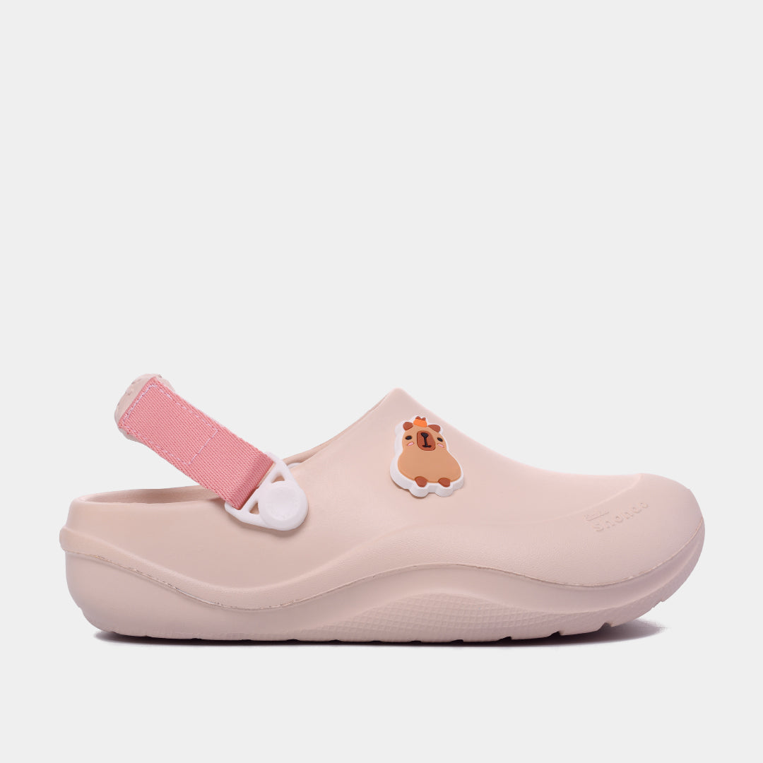 Clog Little Suke bé gái nhựa đúc hồng