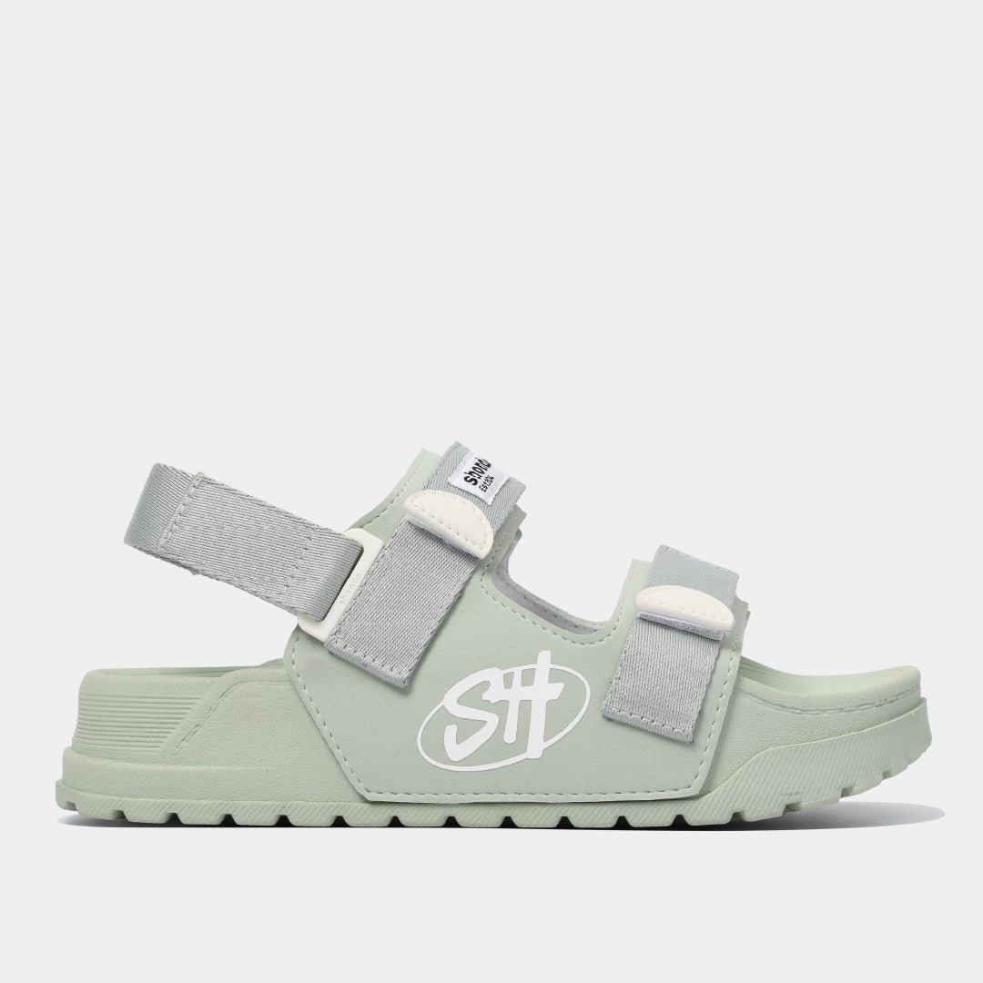 Sandals Platy 2 full xanh bơ xám