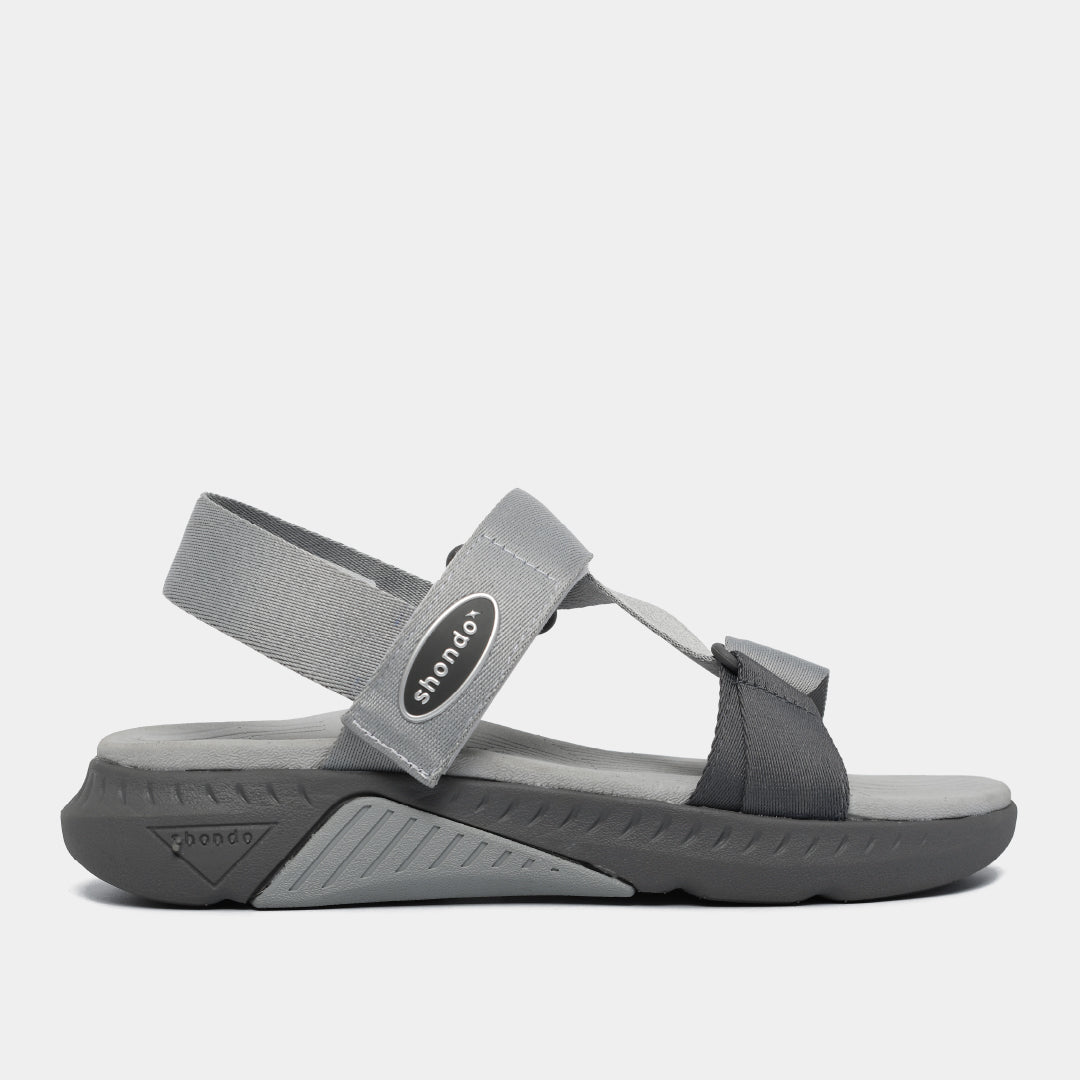 Sandal F7R nam nữ đi học quai chéo xám