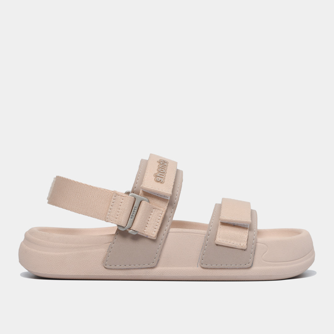 Sandal bánh mì nữ Platy 5 khoen hồng