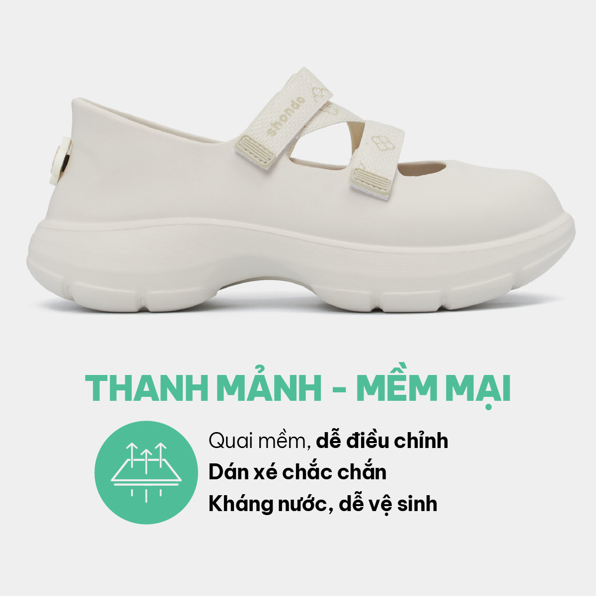 Giày Sneaker ballet Dreamie Limax hoa nữ trắng kem