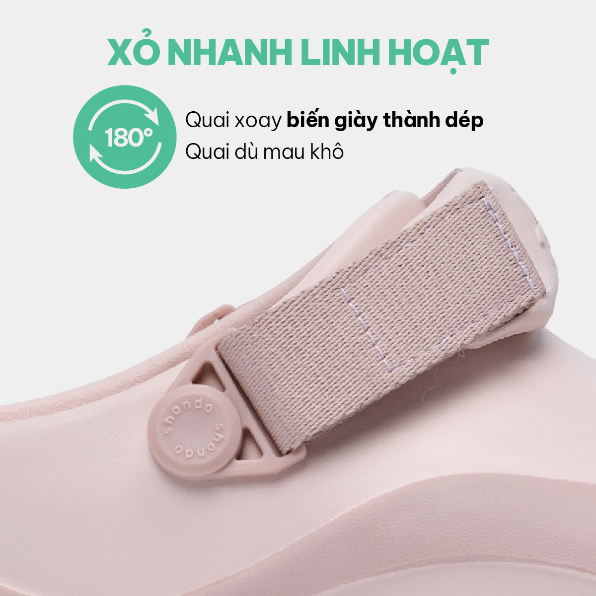 Giày Clog Suke Viền Đế Unisex Hồng