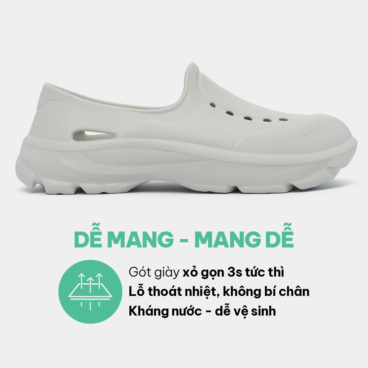 Giày Sneaker EZI Limax unisex xám