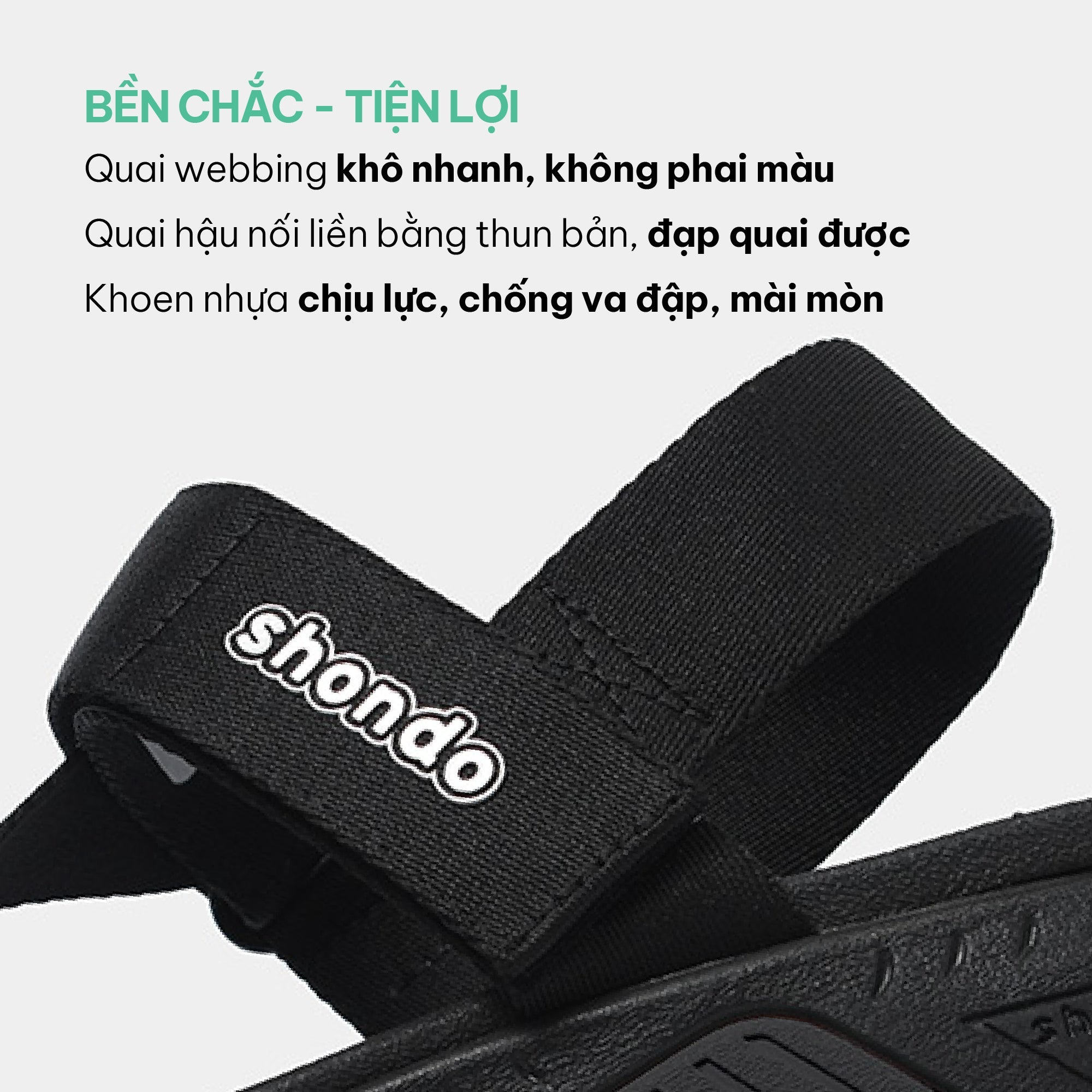 Sandals F7 Racing đen quai liền thun