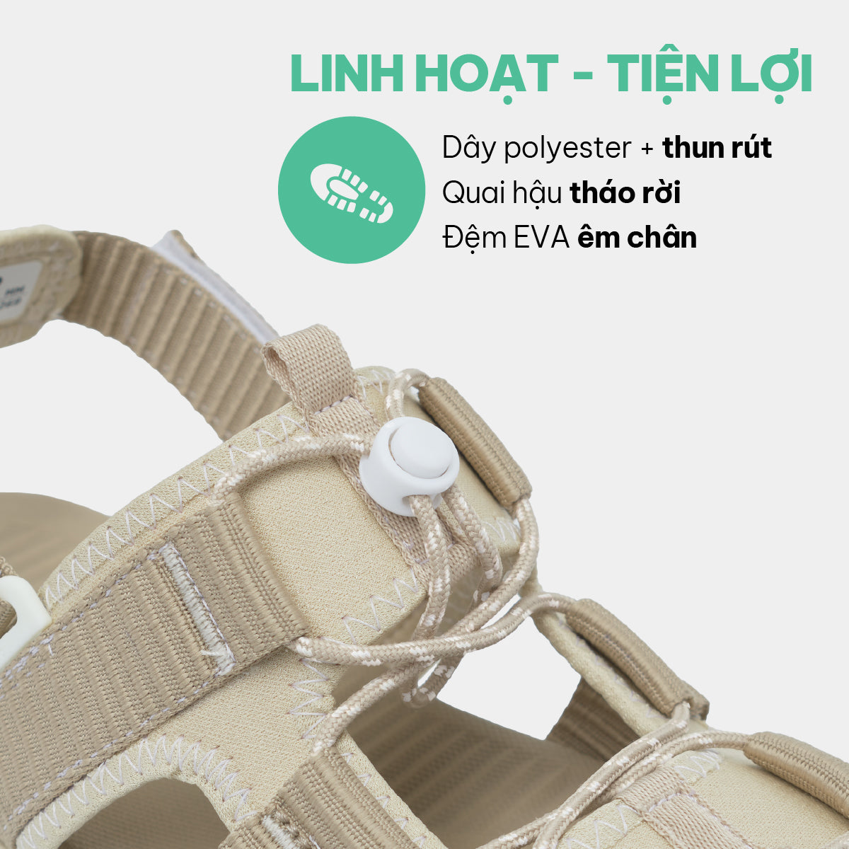 Giày Sandal F8B Hiking unisex be