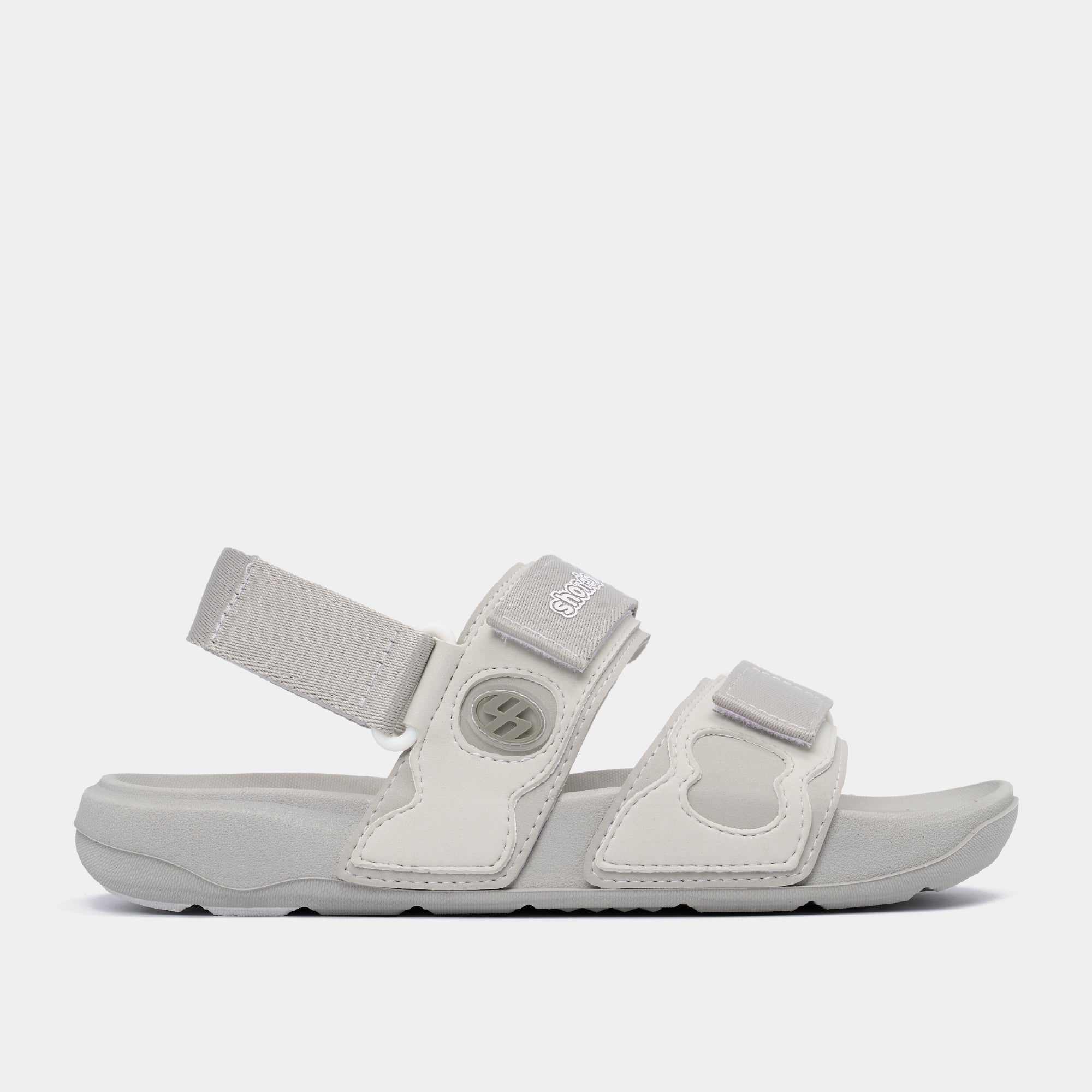 Sandal Platy 7 quai ngang unisex xám