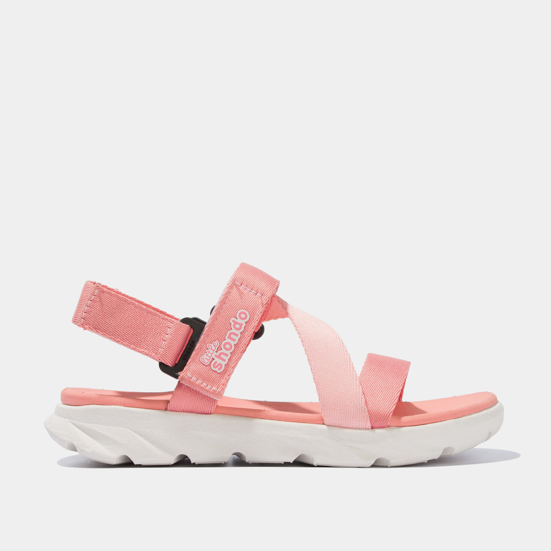 Sandals Little F6 sport hồng trắng