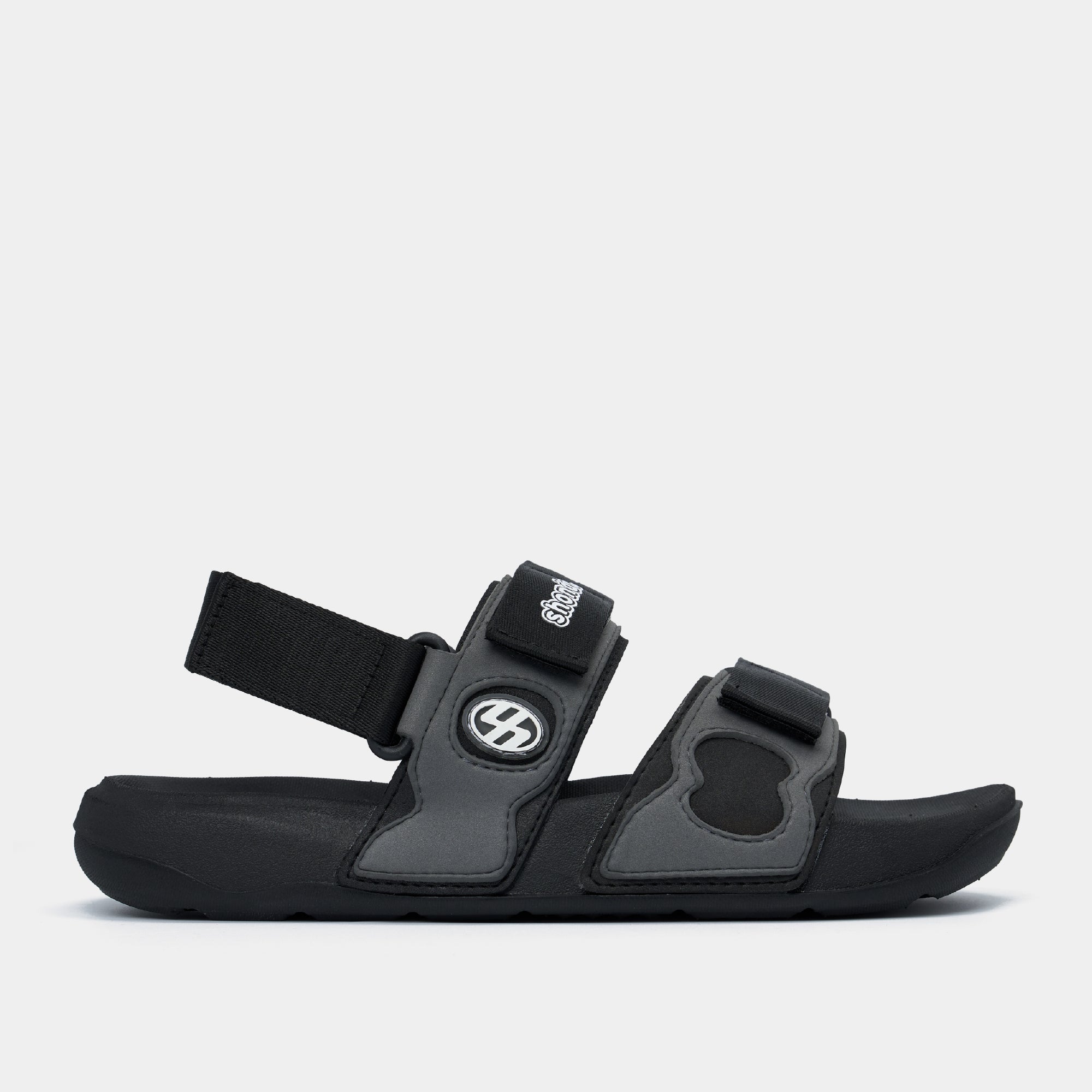 Sandal Platy 7 quai ngang unisex đen