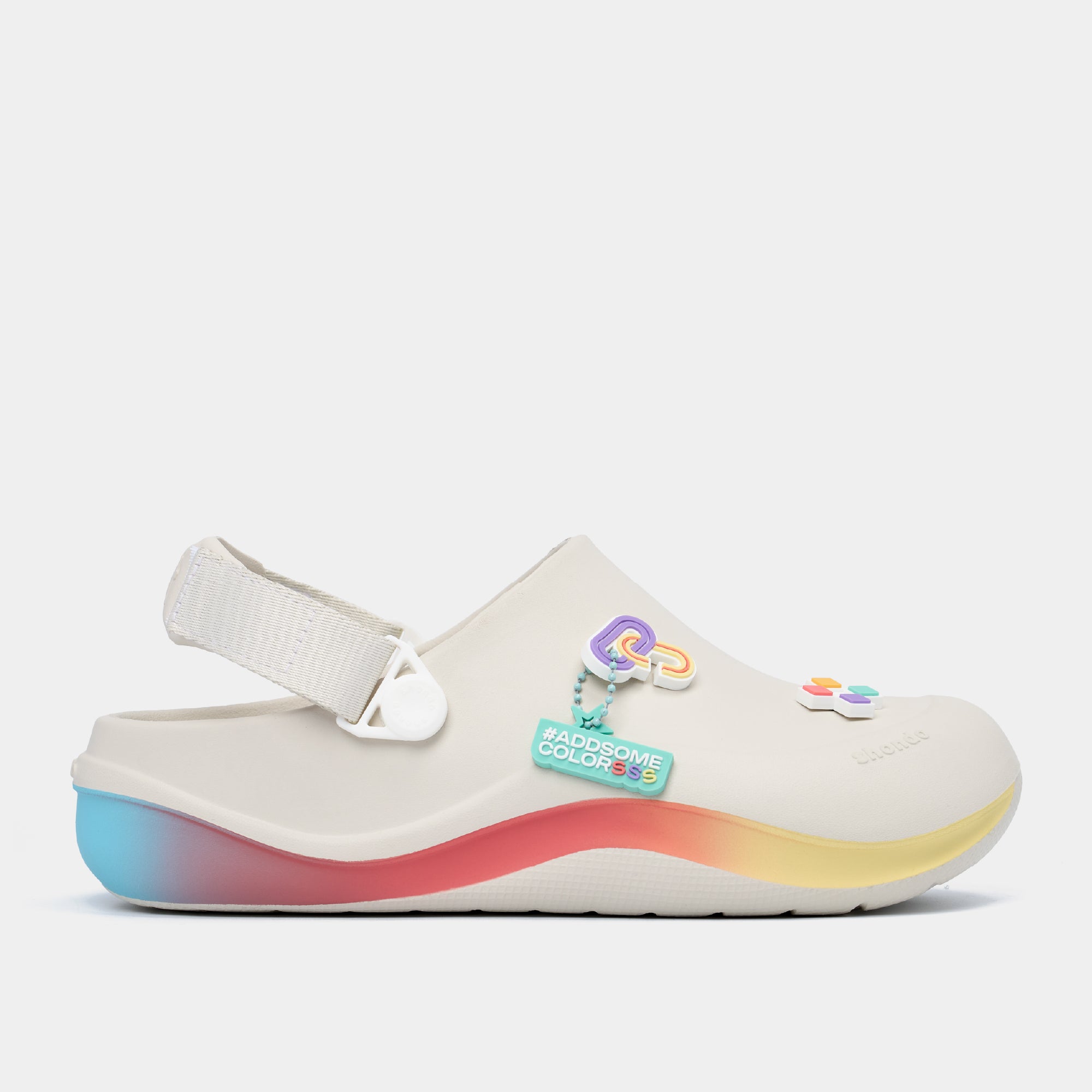 Clog Suke PRIDE unisex trắng kem