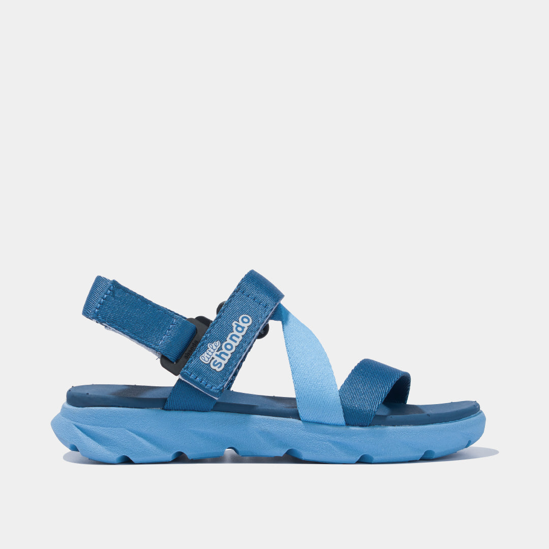 Sandals Little F6 sport xanh dương