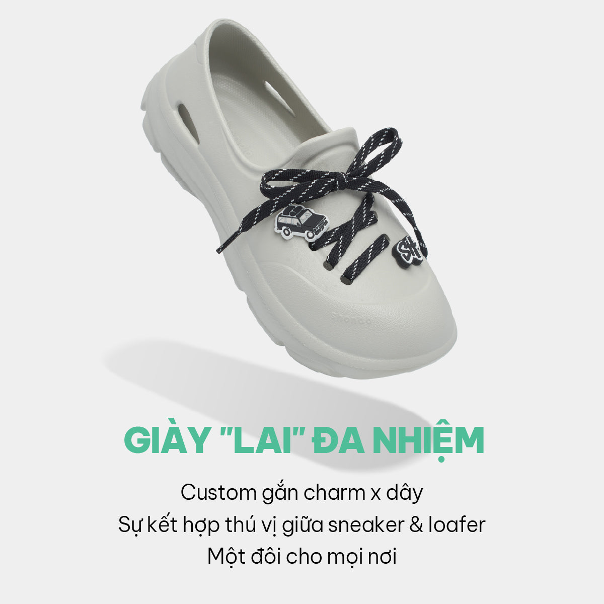 Giày Sneaker EZI Limax unisex xám