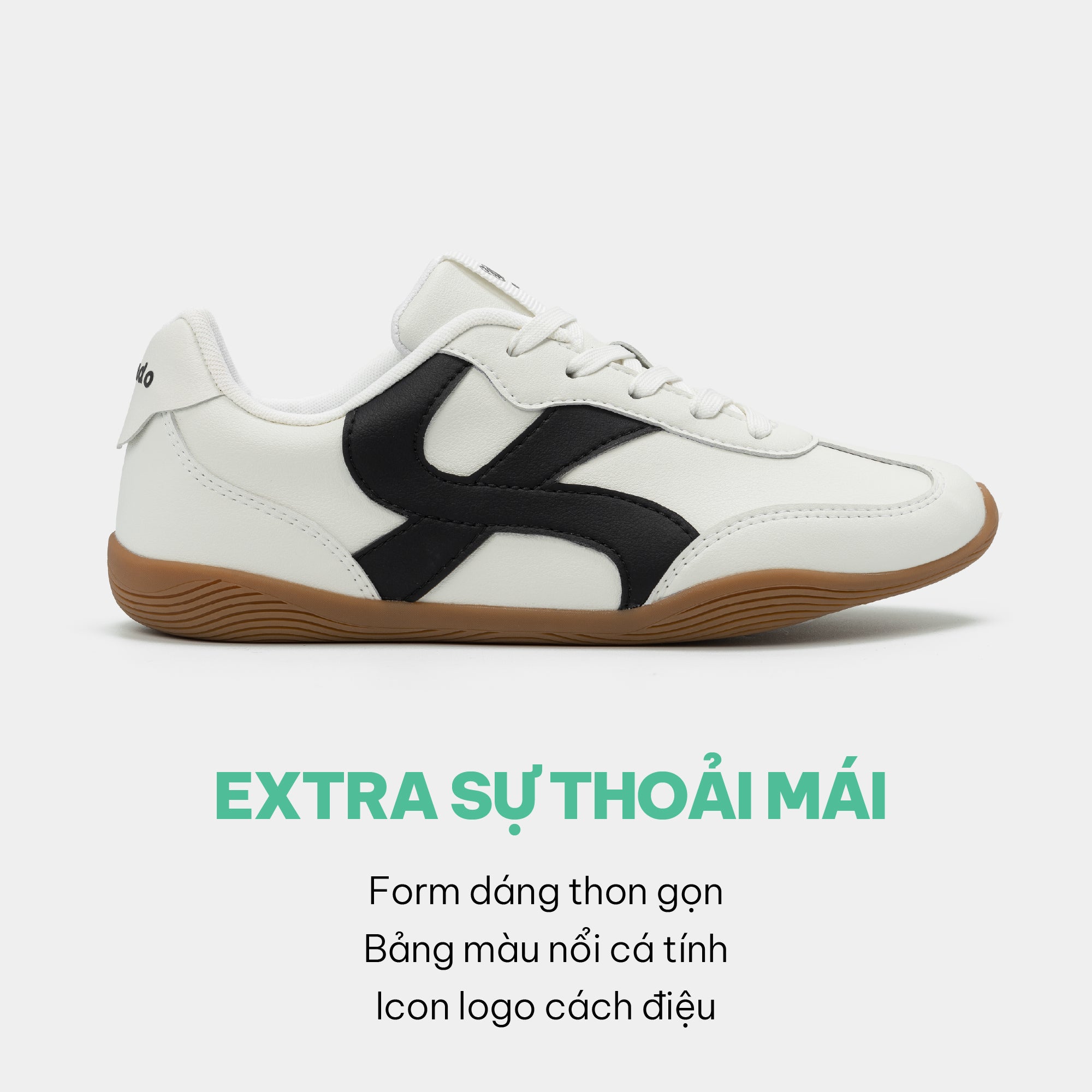 Sneaker CLASS 7 đế thấp unisex trắng