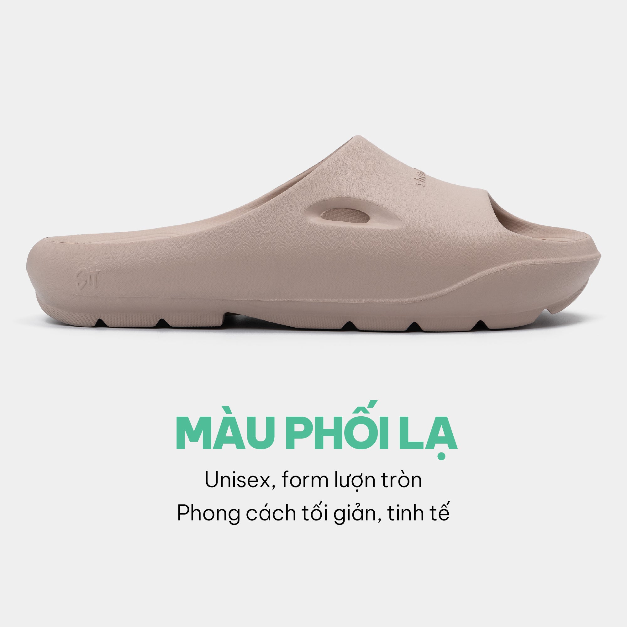 Dép bánh mì nhựa đúc Trendy 6 nữ hồng