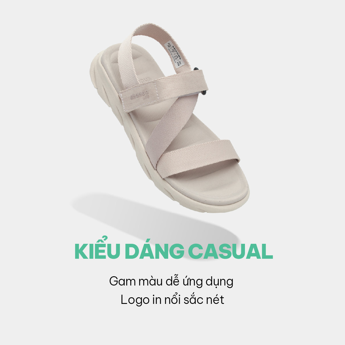 Sandal F6S Lite quai chéo nữ hồng