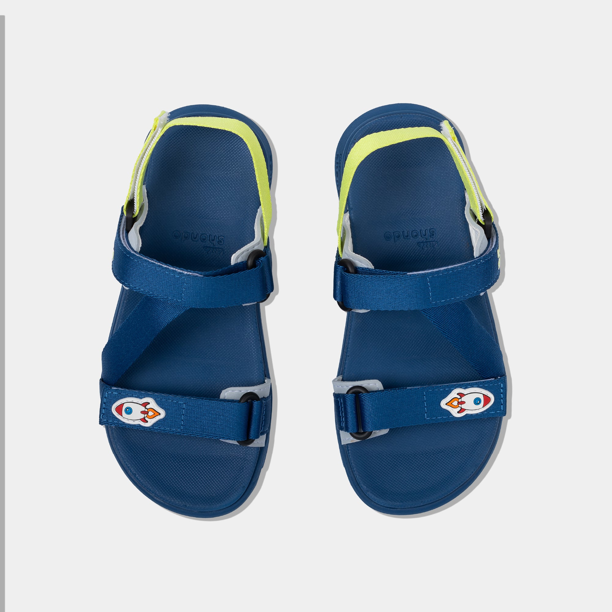 Sandal bé trai Little 6 xanh đậm