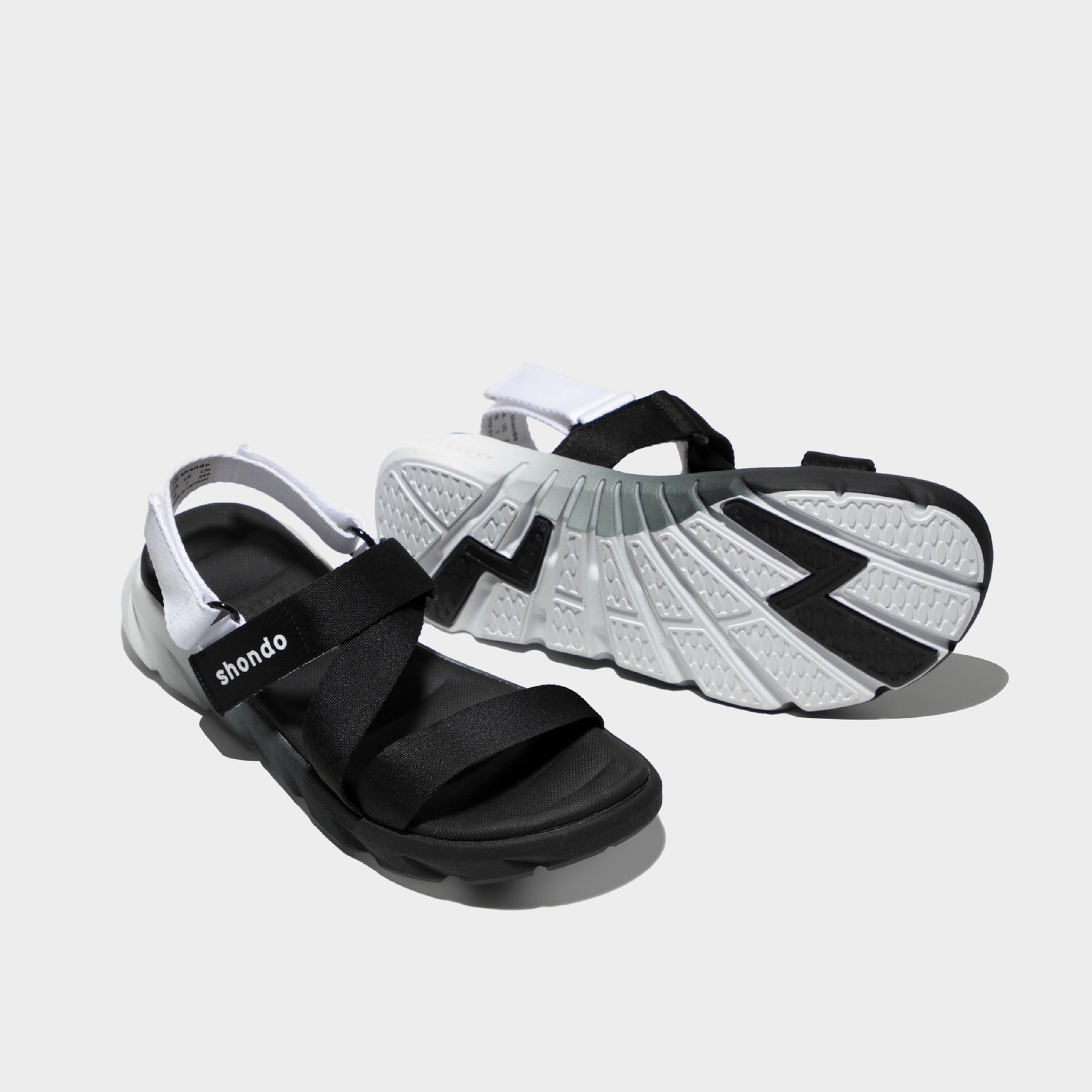 Sandals F6 sport ombre đen trắng