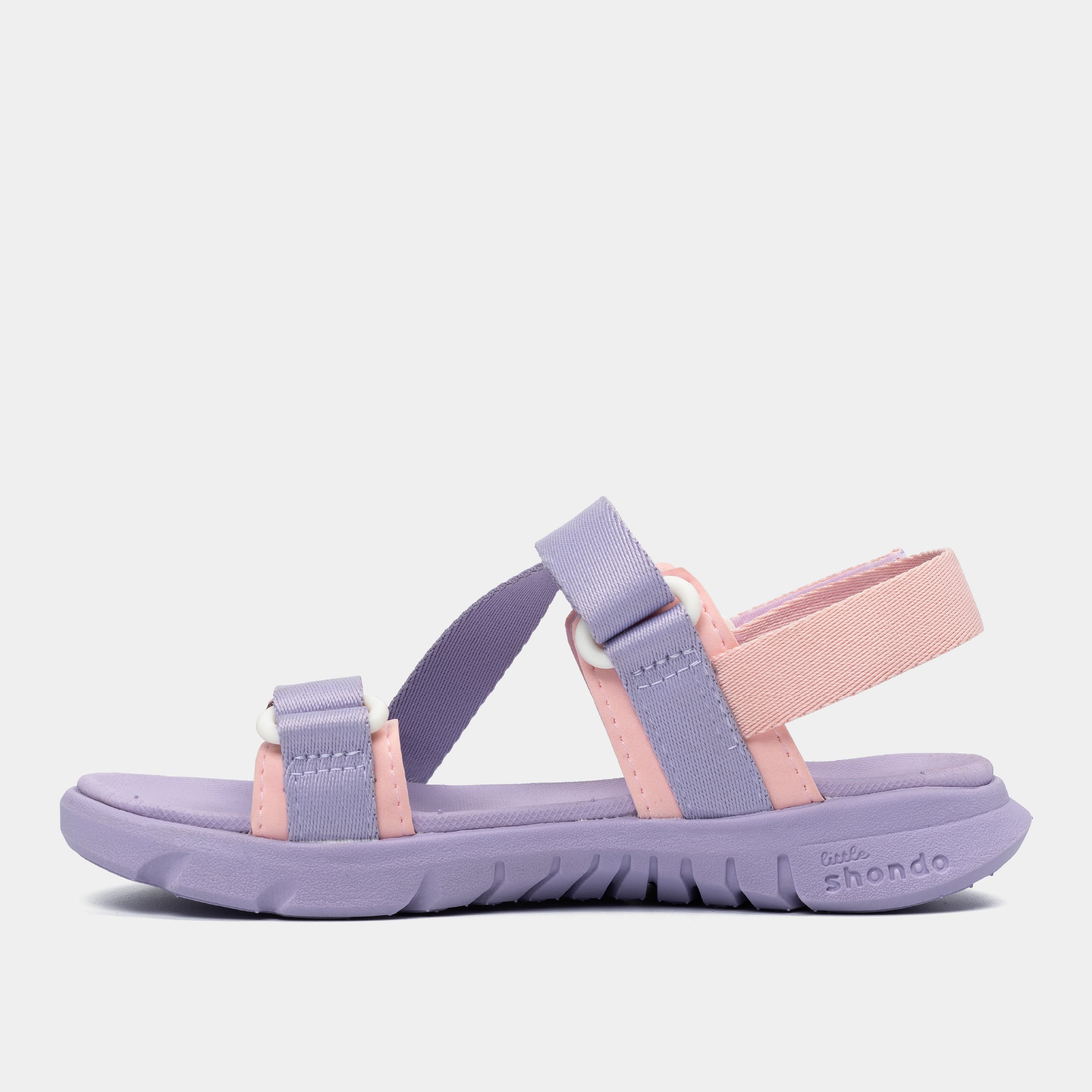 Sandal bé gái Little 6 capybara tím