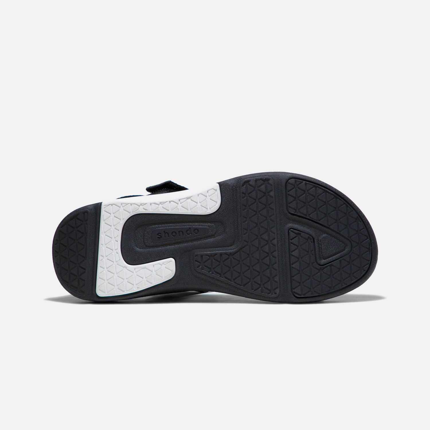 Sandals F7 Racing đế đen phối trắng quai đen