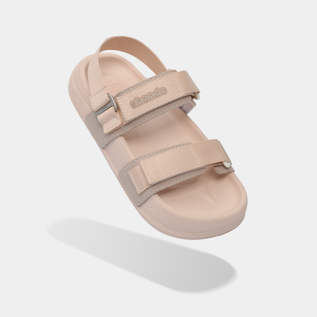 Sandal bánh mì nữ Platy 5 khoen hồng