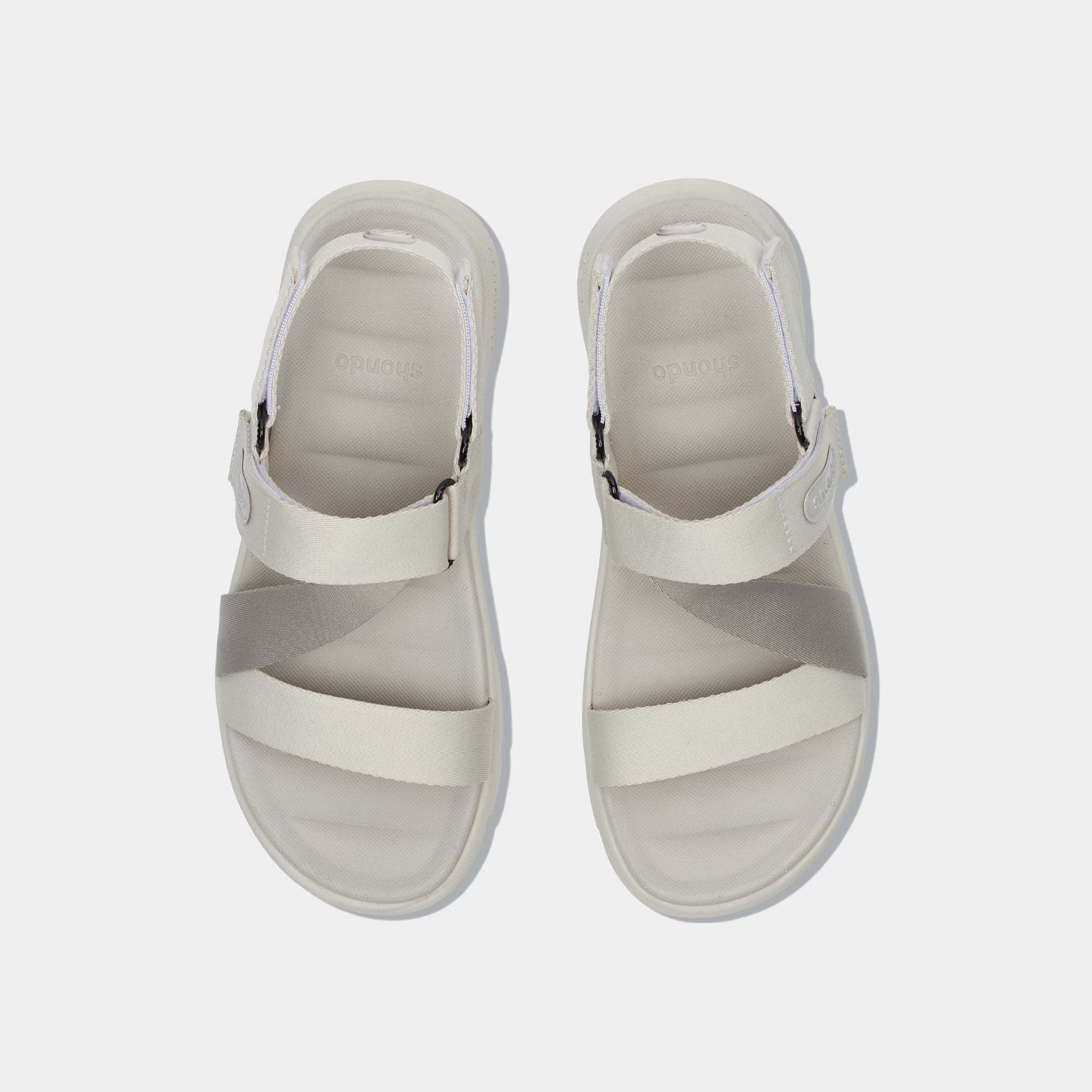 Sandal F6S quai chéo unisex nâu nhạt