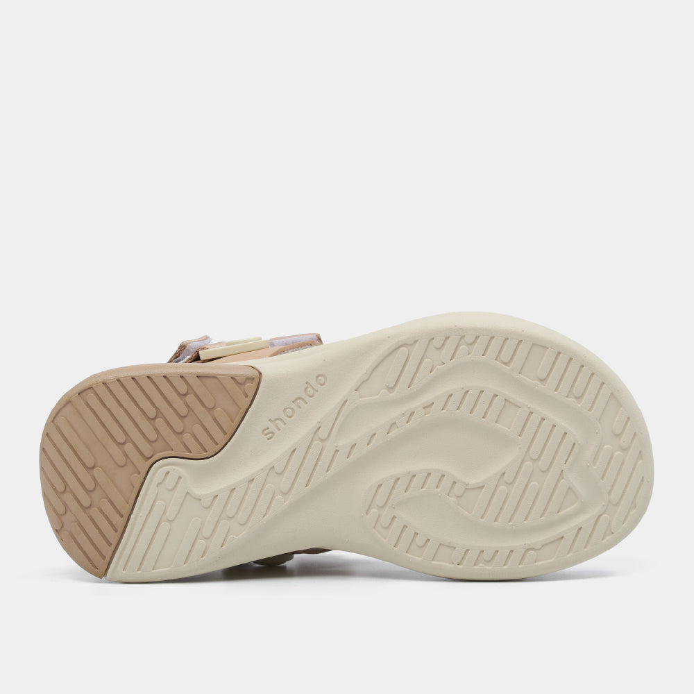 Sandal nam nữ F8B quai xoay nâu