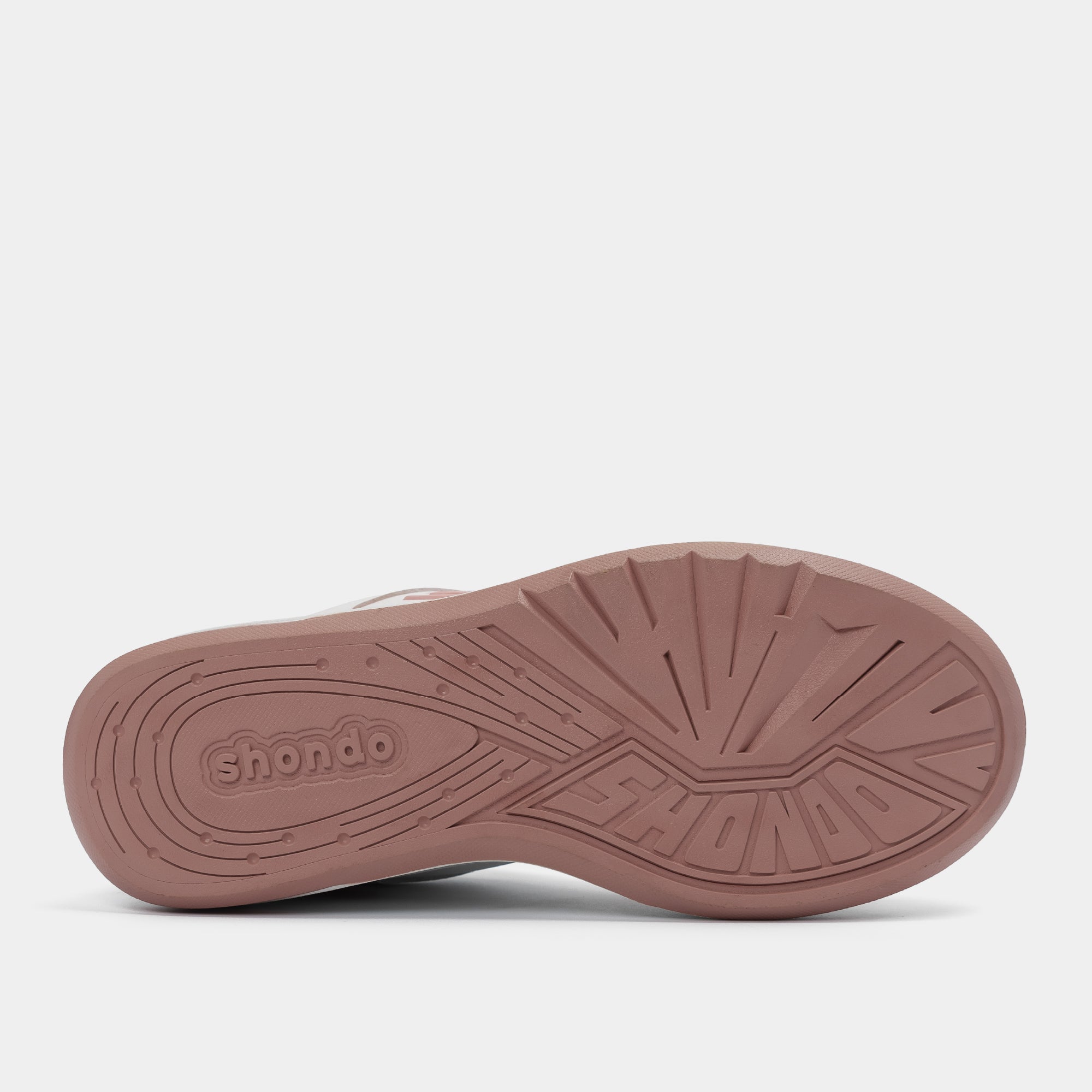 Giày sneaker Class 2 logo Shondo nữ trắng hồng