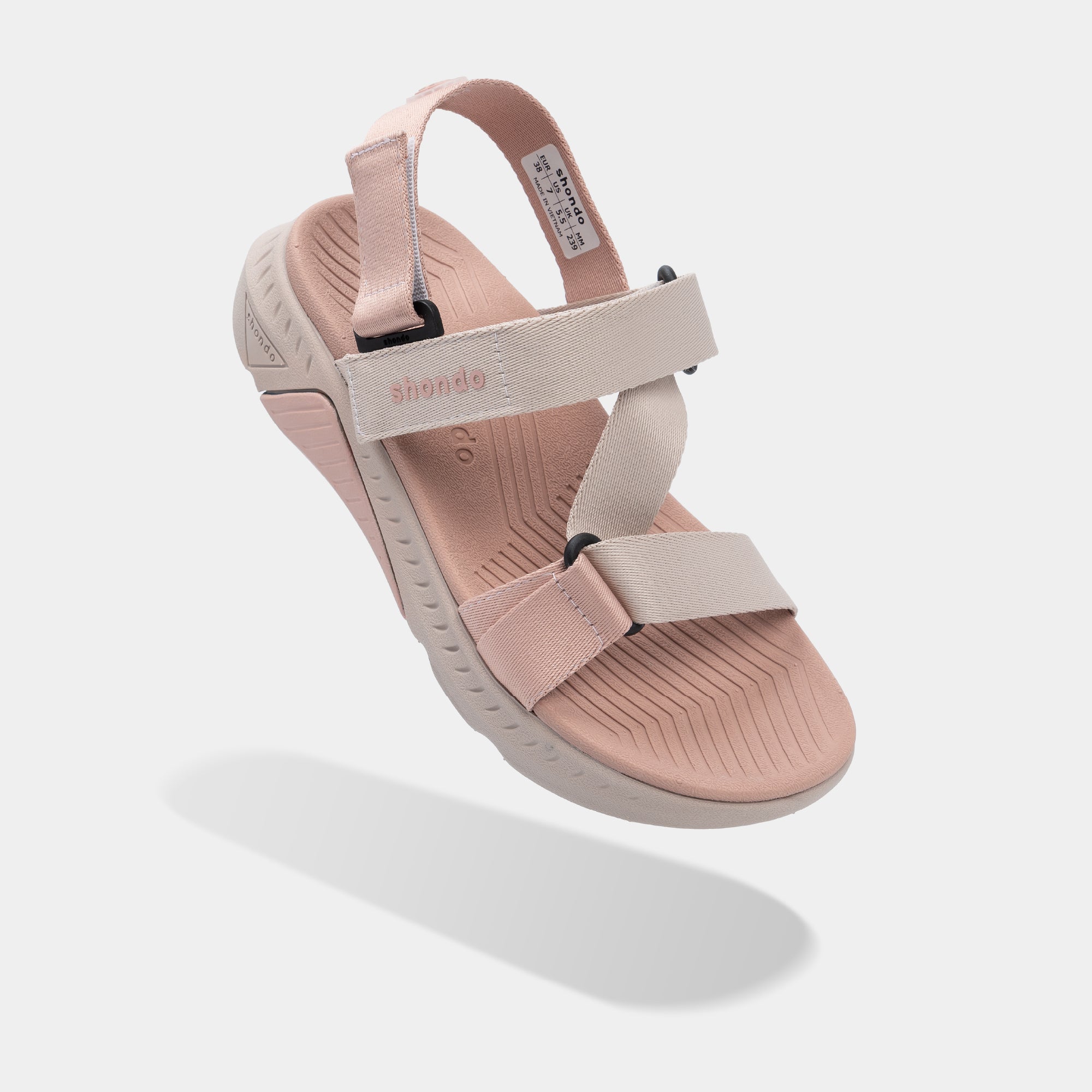 Sandal F7R quai chéo nữ hồng