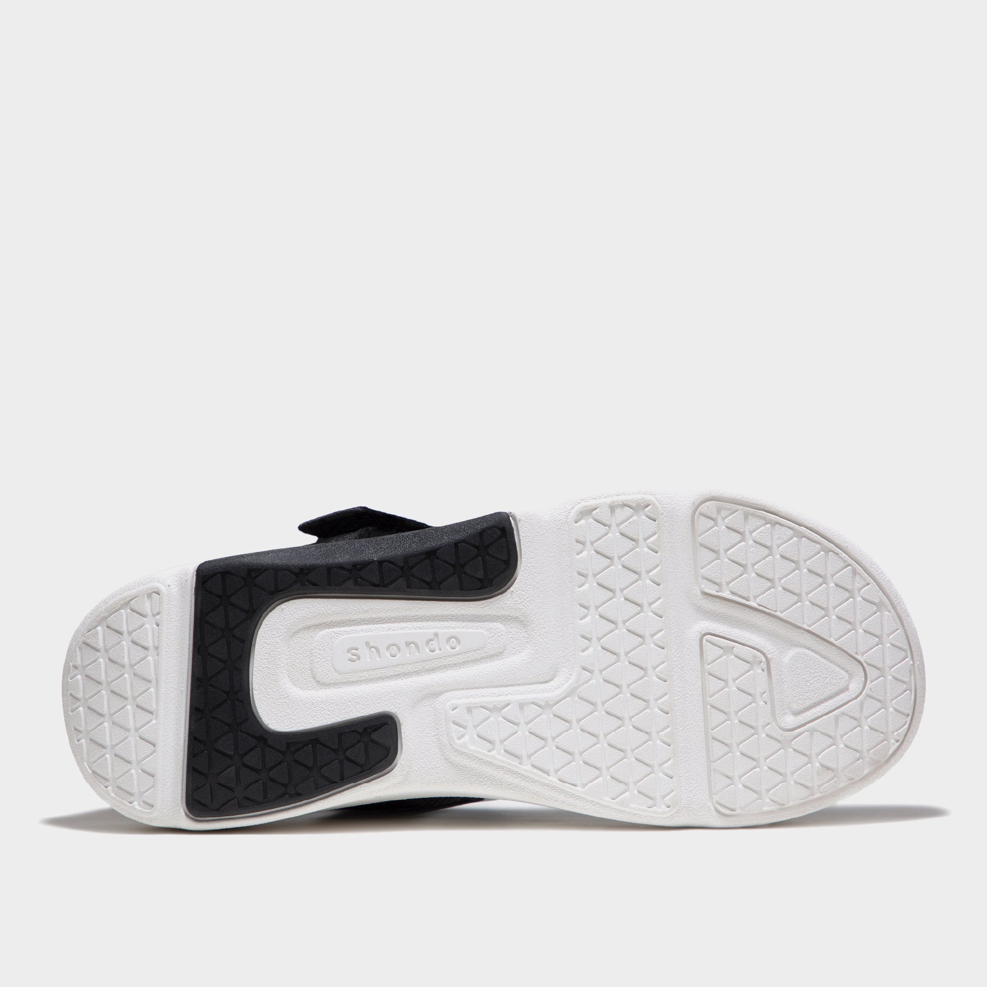 Sandal F7R đế trắng phối đen quai đen