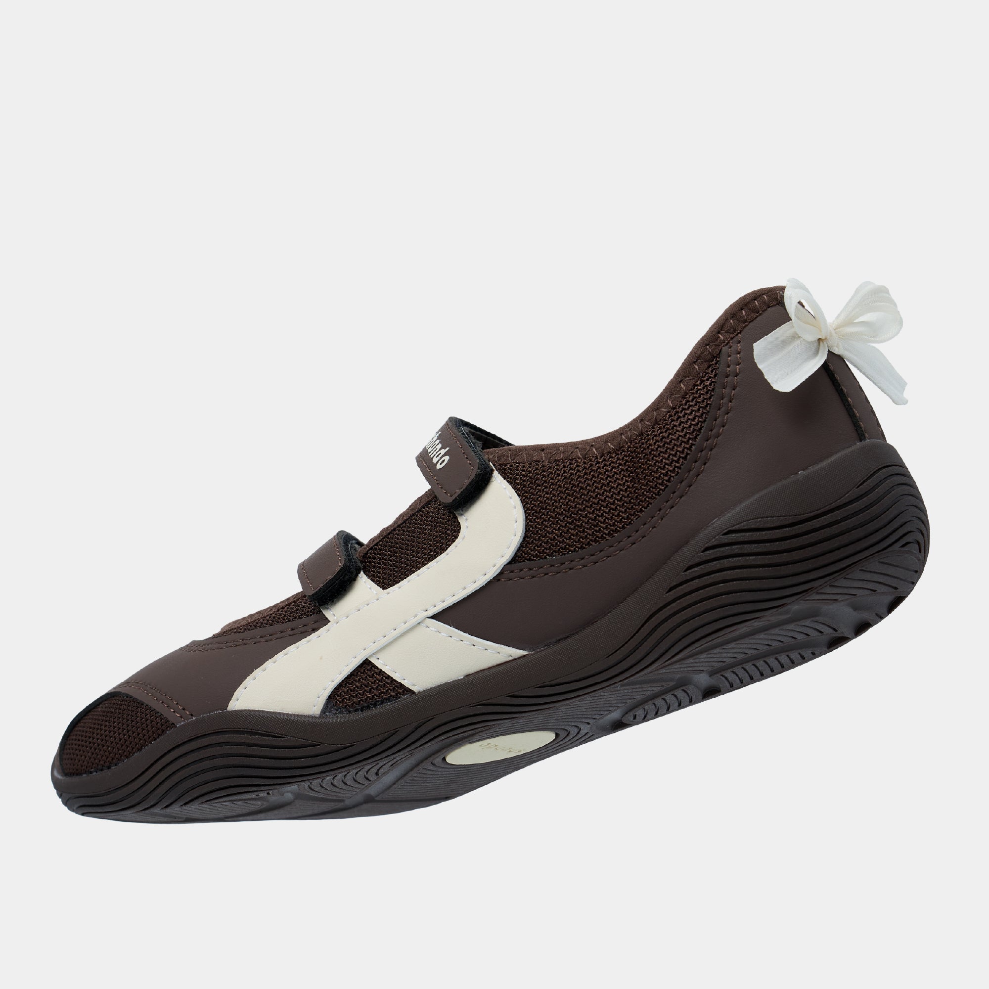Giày Sneaker Ballet Minie Phối Nơ Nữ Nâu