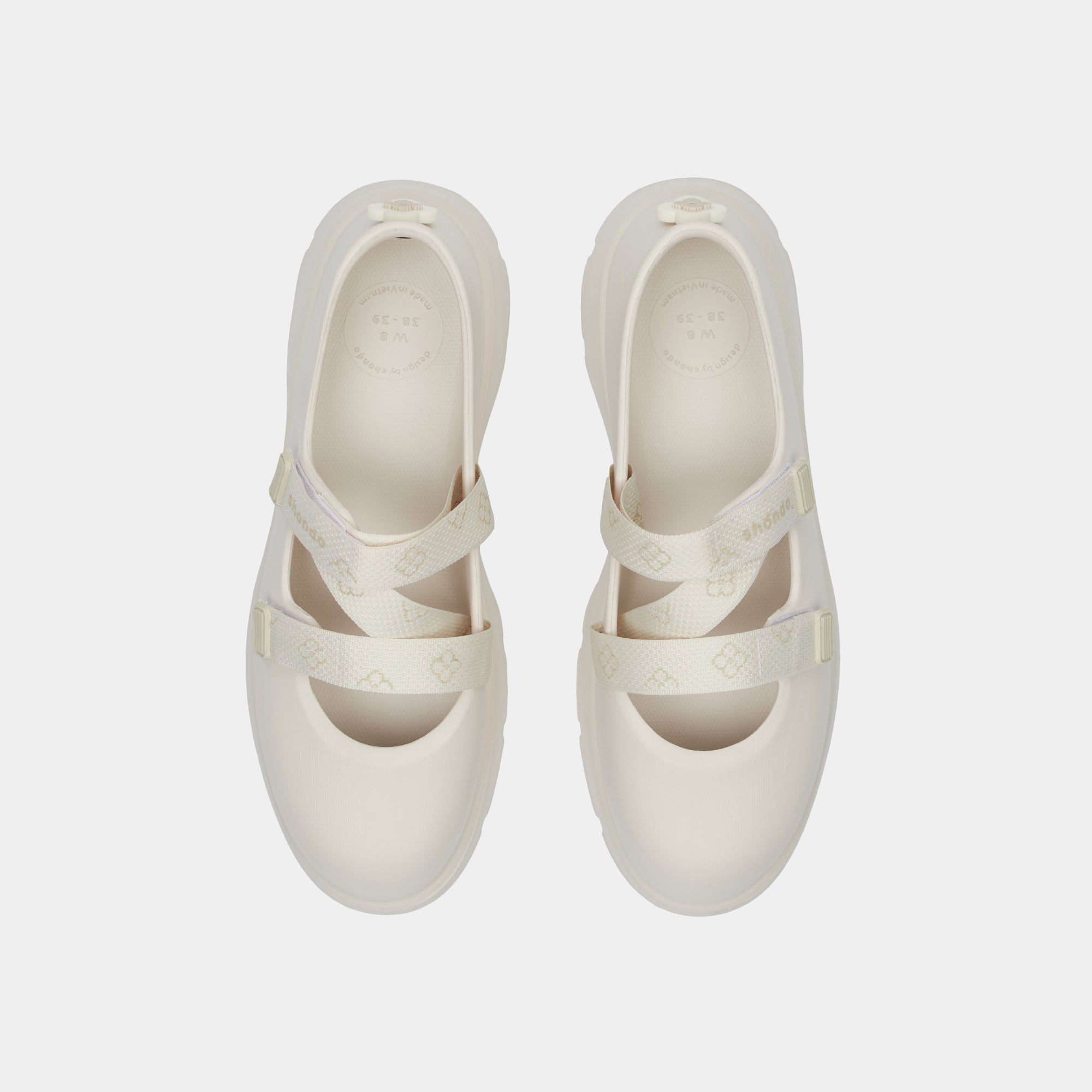 Giày Sneaker ballet Dreamie Limax hoa nữ trắng kem
