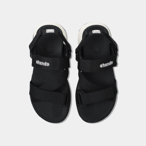 Sandal F8B quai xoay đen trắng