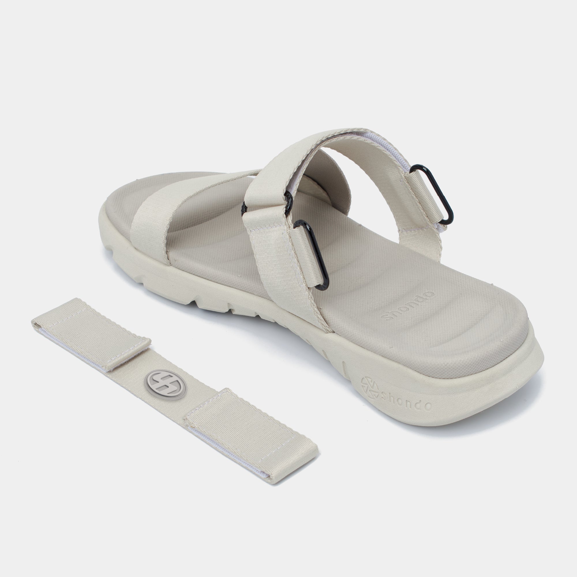 Sandal F6S quai chéo unisex nâu nhạt