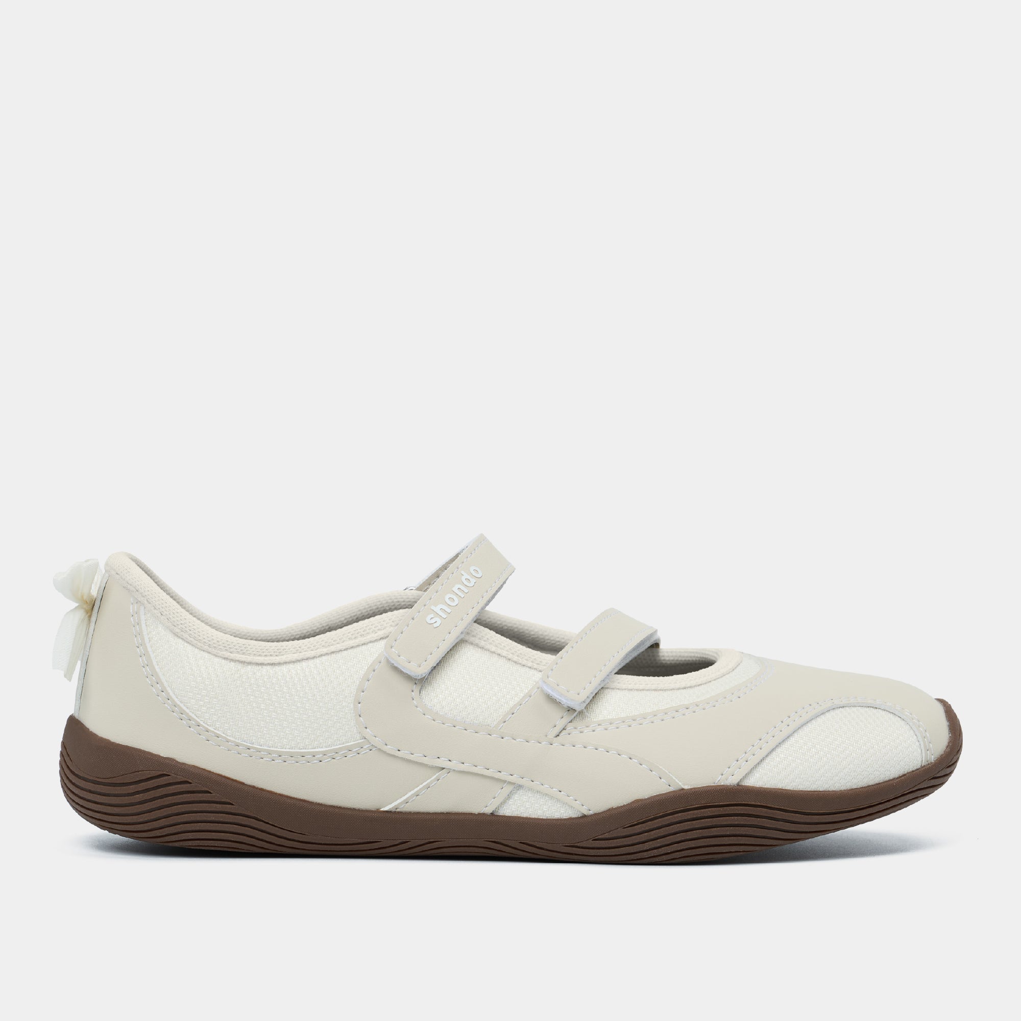 Giày Sneaker Ballet Minie Phối Nơ Nữ Be
