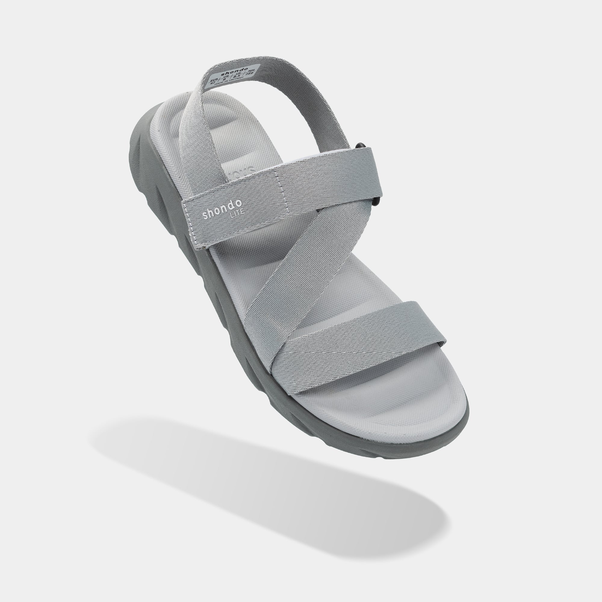 Sandal học sinh F6S Shondo Lite xám